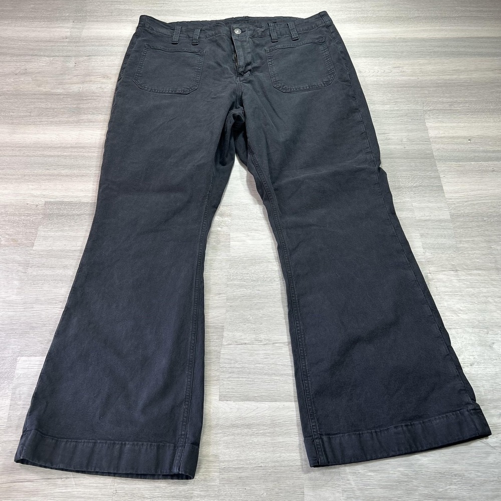 American Eagle Outfitters Pants Womens 18 Gray Classic Boot Stretch Twill Khakis